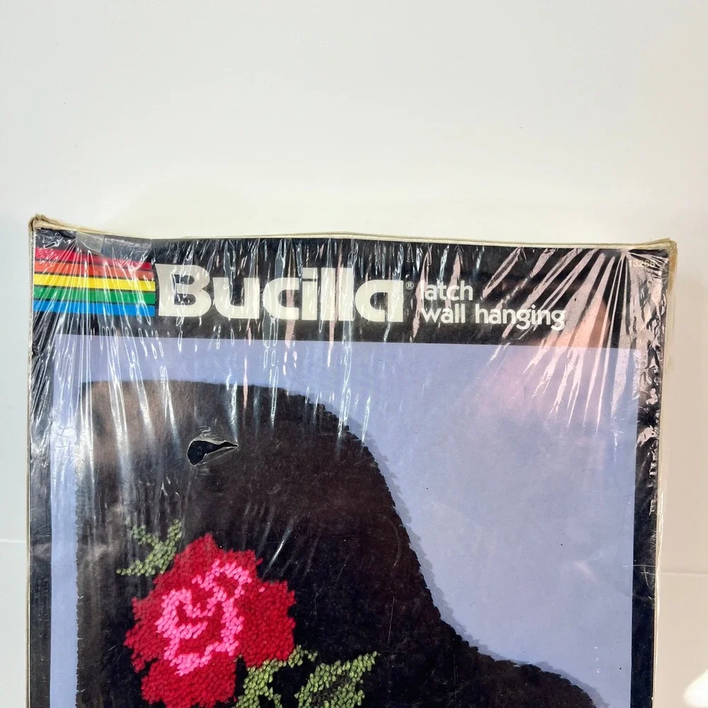Bucilla Baby Grand Latch Hook Wall Hanging Craft Kit Rose Piano Keyboard Sealed‎